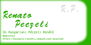 renato peczeli business card
